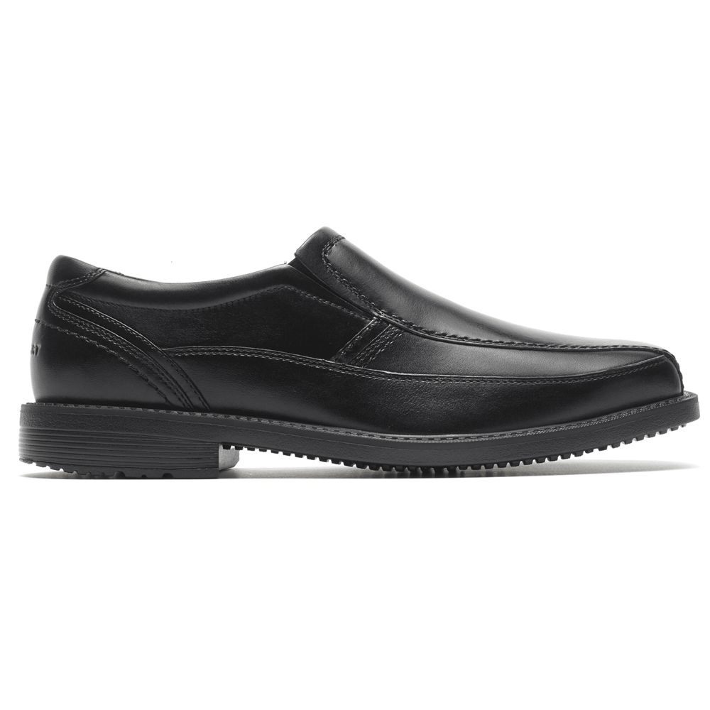 Rockport Canada Style Leader 2 Bike Toe - Mens Slip-Ons Black (COY420893)